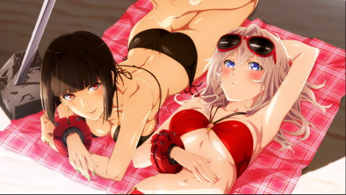 パチスロ ゴッドイーター ジ・アニメーションのAT終了画面「設定4以上」