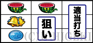 パチスロ 月華 雅のスイカ停止時の打ち方