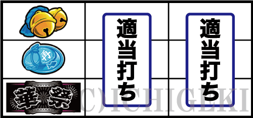 華祭の下段BAR停止時の打ち方画像