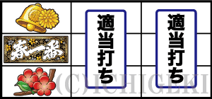 パチスロ春一番のチェリー停止時