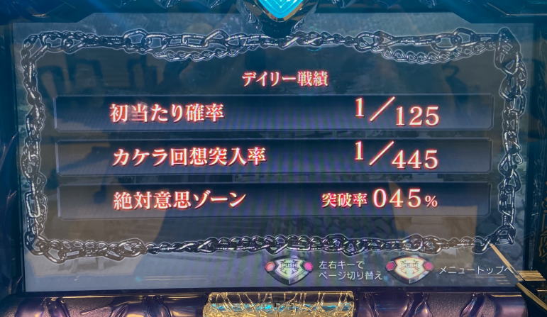 パチスロひぐらしのなく頃に祭２カケラ遊び編の設定6実戦データ2-2