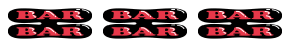 アイムジャグラーEX(6号機)のBAR揃い(リーチ目)