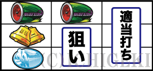 パチスロ頭文字Dのスイカ停止時