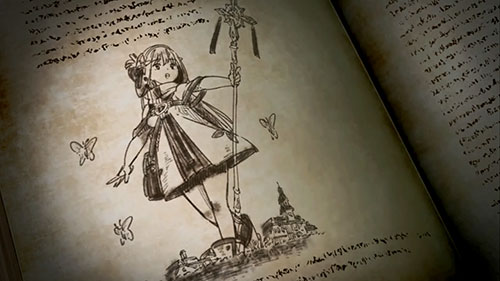 十字架5の有利区間移行時に出現する「絵本の中身」