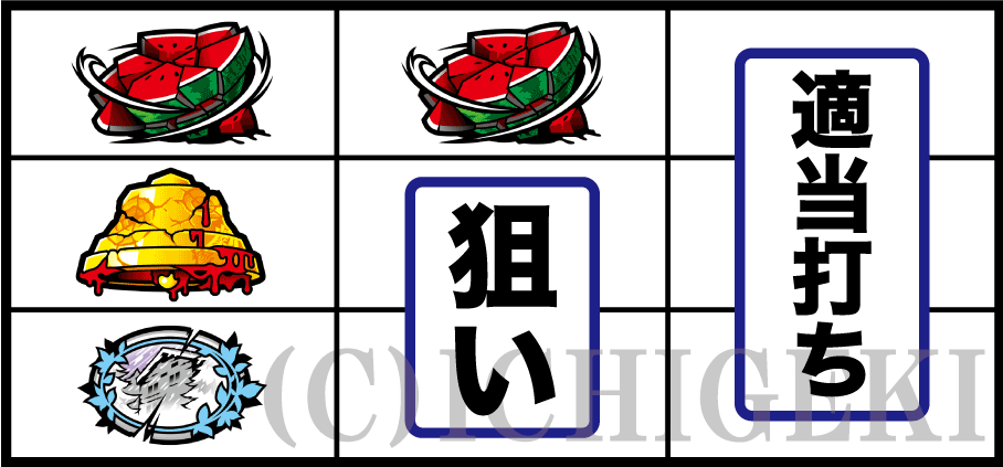パチスロかまいたちの夜の順押しスイカ狙い