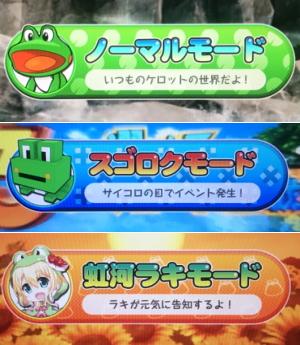 パチスロケロット4の通常時のモード