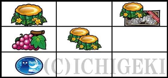 パチスロ金のかぼちゃのリーチ目B