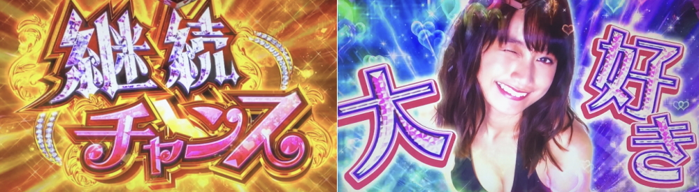 パチスロラブ嬢2プラスの継続チャンス
