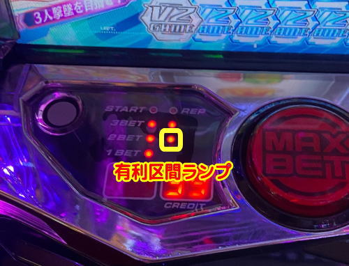 マクロスデルタの有利区間ランプ