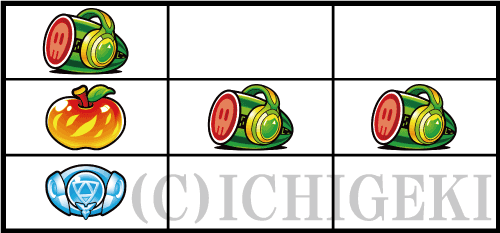 パチスロ マクロスデルタのチャンス目B（リプレイ）