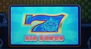 SLOTマッピーのBIG BONUS(BB)の液晶画面