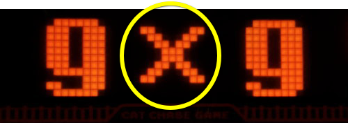 SLOTマッピーの数字出現時の画面