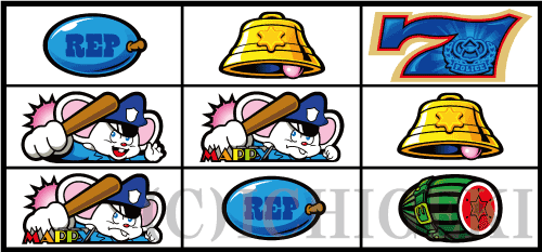 SLOTマッピーのリーチ目