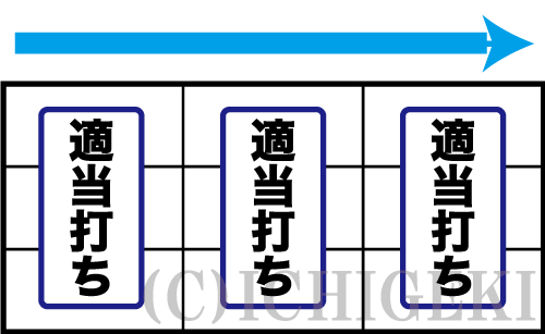 SLOTマッピーの順押し適当打ちの画像