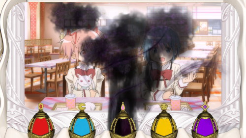 SLOT劇場版 魔法少女まどか☆マギカ[前編]始まりの物語／[後編]永遠の物語の緑カットイン