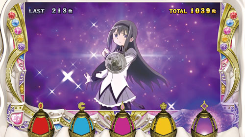 SLOT劇場版 魔法少女まどか☆マギカ[前編]始まりの物語／[後編]永遠の物語のマギカアタック出現キャラ「ほむら」