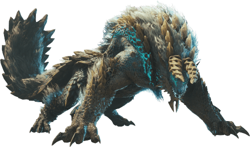 パチスロモンスターハンターワールドアイスボーンのジンオウガ