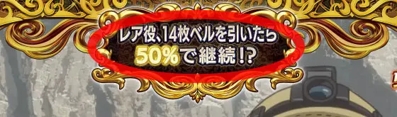 SLOTメイドインアビスの継続ジャッジ中の液晶上部の解説画像