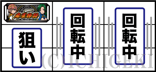 パチスロ麻雀物語4の左リールにBAR狙い