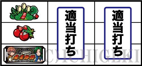 パチスロ麻雀物語4の中段チェリー停止時の打ち方手順