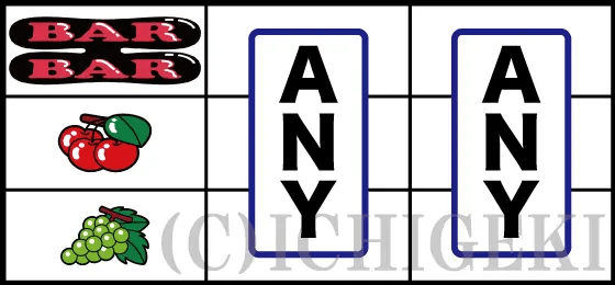 ミスタージャグラーの中段チェリーの停止型