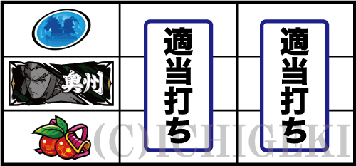 政宗３のチェリー停止時の打ち方画像