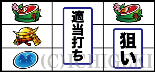 政宗３のスイカ停止時の打ち方画像