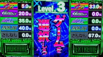 ノーゲーム・ノーライフ ＴＨＥ ＳＬＯＴのジャッジ選択画面