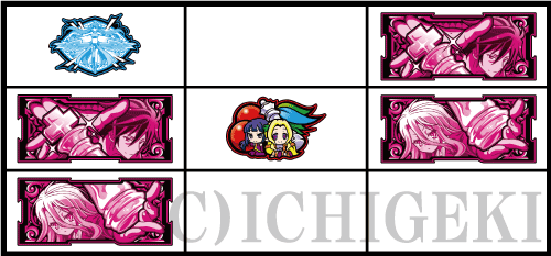 ノーゲーム・ノーライフ ＴＨＥ ＳＬＯＴの強チェリー（2枚）の停止型