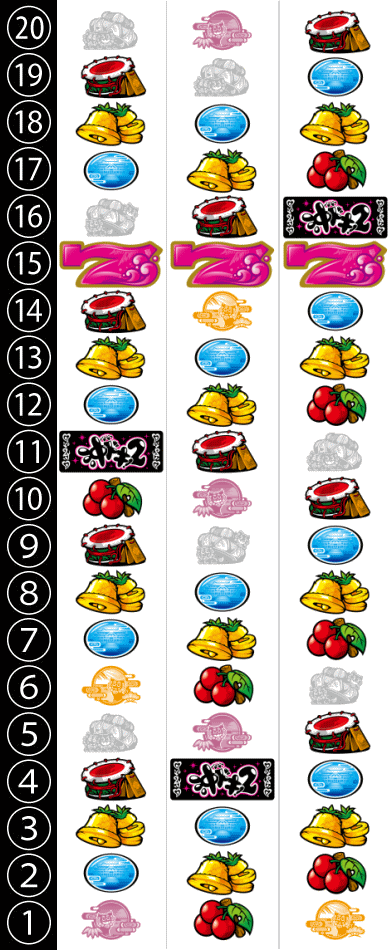 沖ドキ2のリール配列