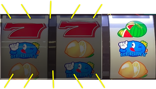 ワンチャンス 1000のリール消灯演出