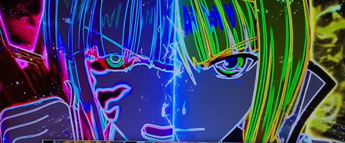 パチスロ戦国乙女 暁の関ヶ原-DARKNESS-の「天剣二刀」フリーズ発生画面