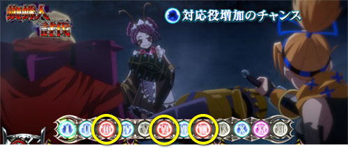 【オバロ2】パチスロOVERLORD絶対支配者光臨Ⅱの時計アイコンの違いを説明している画像