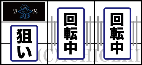 パチスロナイツのBAR狙い手順