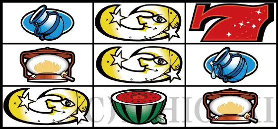 パチスロナイツのリーチ目7