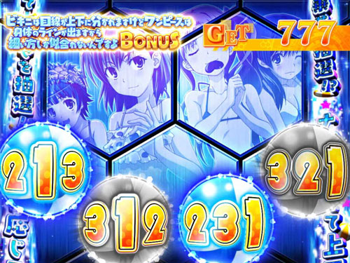 SLOTとある科学の超電磁砲の参考画像