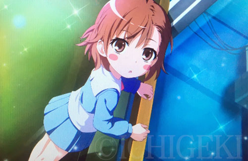 SLOTとある科学の超電磁砲のラウンド開始画面「御坂美琴 幼少期」