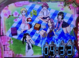 パチスロ咲-Saki-のリールロック演出の画像