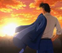 サラリーマン金太郎～MAX～の夕方背景の終了画面