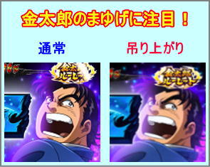 サラリーマン金太郎～MAX～の金太郎のまゆげの種類の画像