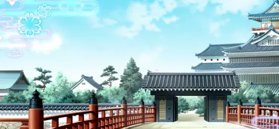 パチスロ　戦国†恋姫の城ステージ
