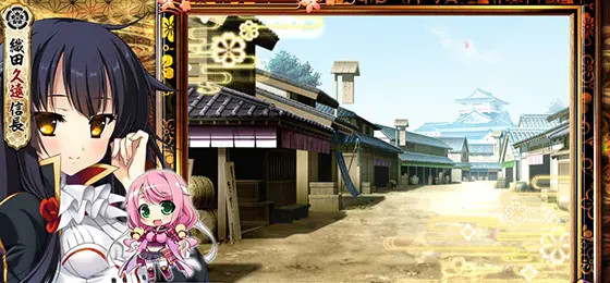 パチスロ　戦国†恋姫のミニキャラ出現演出