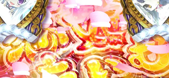 パチスロ　戦国†恋姫の恋姫ギミック作動