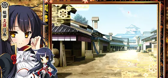 パチスロ　戦国†恋姫のミニキャラ出現演出