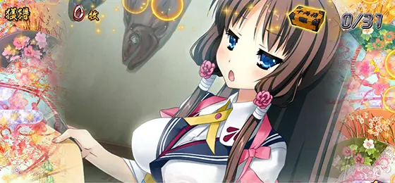 パチスロ　戦国†恋姫の姫くりパネル②(結菜選択時)