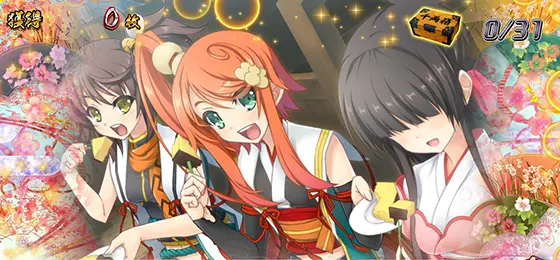 パチスロ　戦国†恋姫の姫くりパネル③(ひよ子選択時)