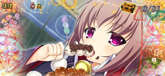 パチスロ　戦国†恋姫の姫くりパネル④(雀＆烏選択時)