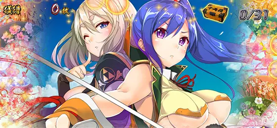 パチスロ　戦国†恋姫の姫くりパネル①(朔夜選択時)