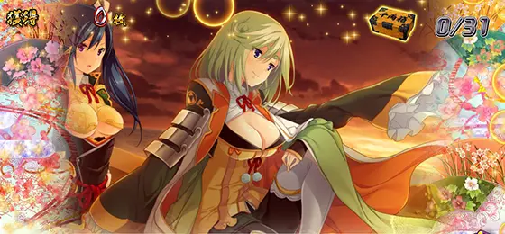 パチスロ　戦国†恋姫の姫くりパネル②(朔夜選択時)