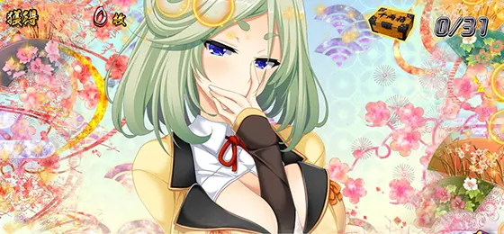 パチスロ　戦国†恋姫の姫くりパネル③(朔夜選択時)